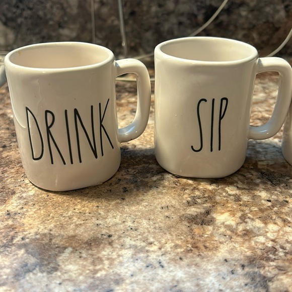 FOUR Rae Dunn mini cups - Picture 1 of 3